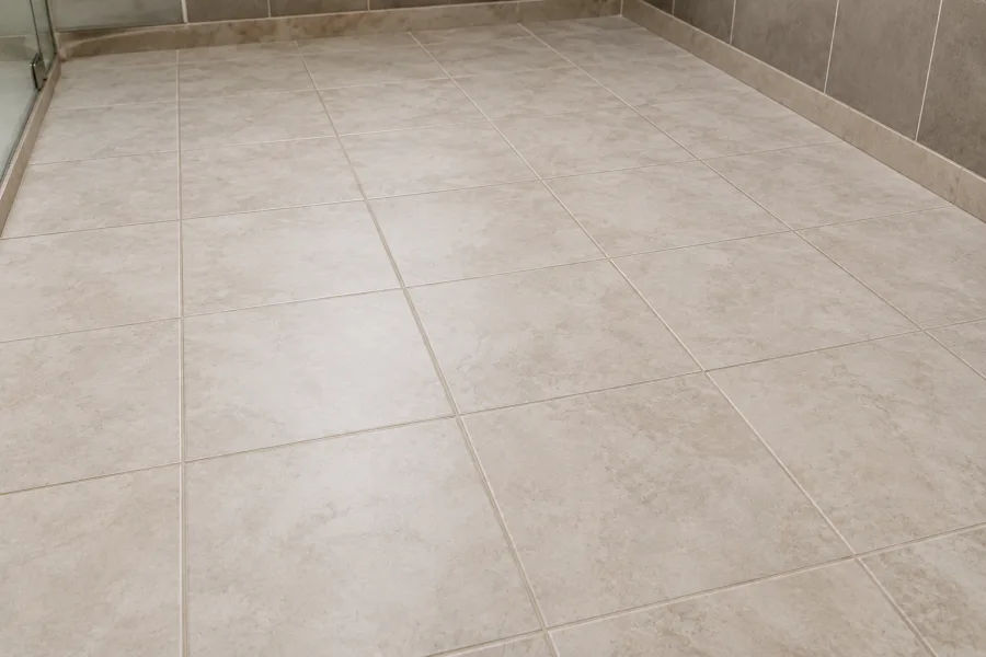 Tile and grout after cleaning — Calgary